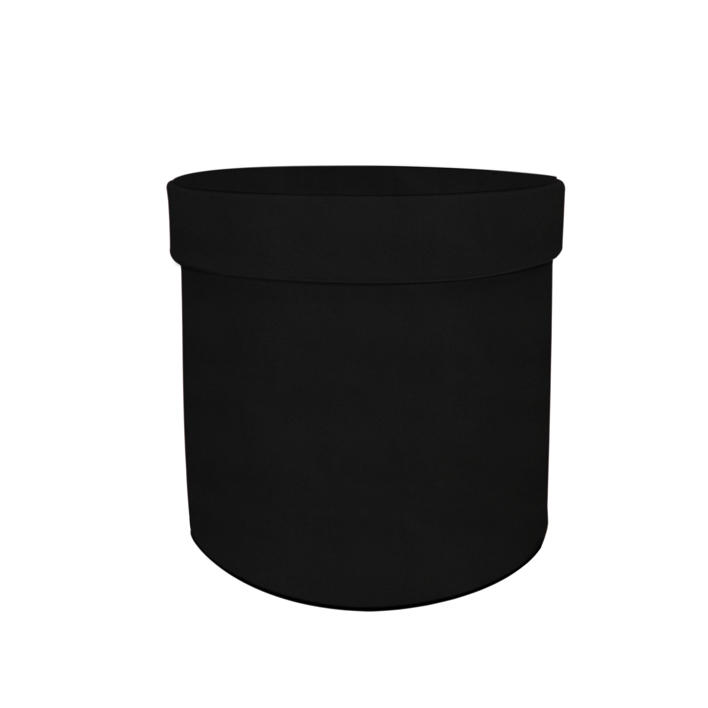 Round shape box - Suede Black