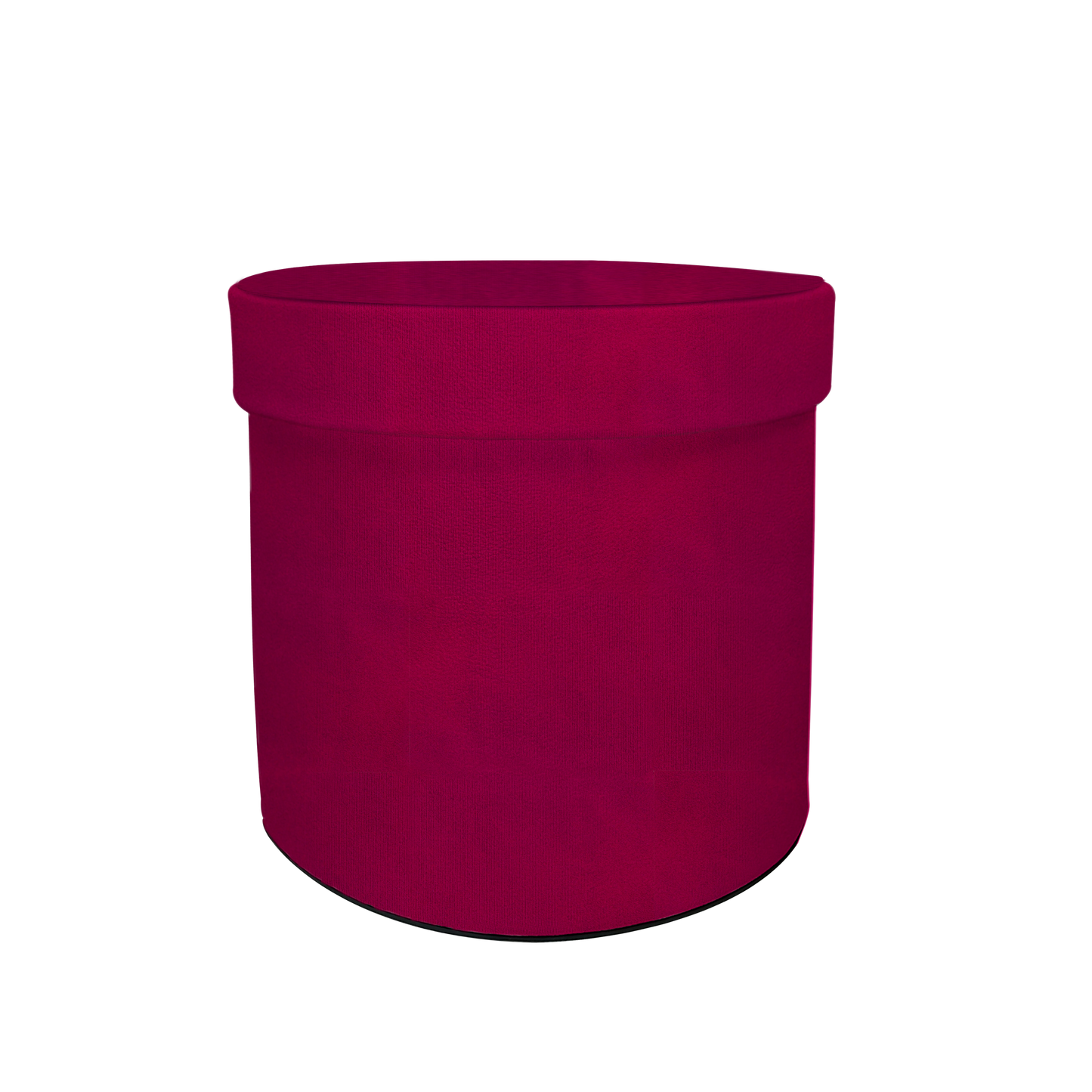 Round shape box - Suede Fucsia