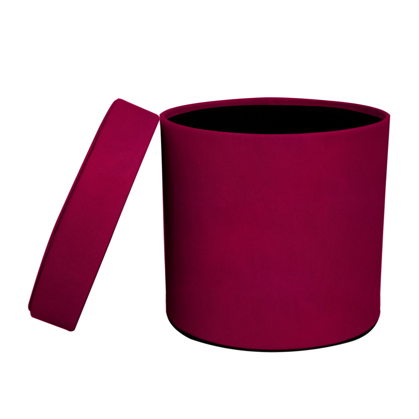 Caja redonda - Suede Fucsia