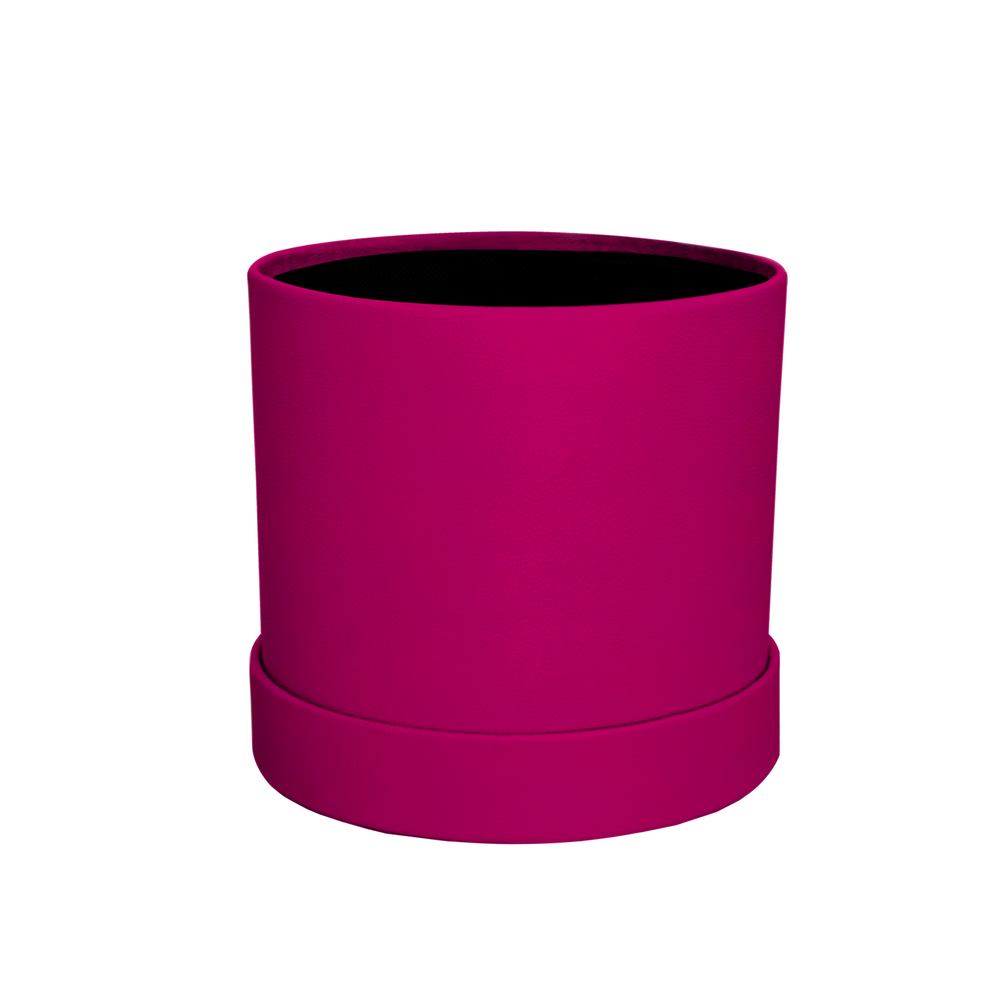 Caja redonda - Suede Fucsia