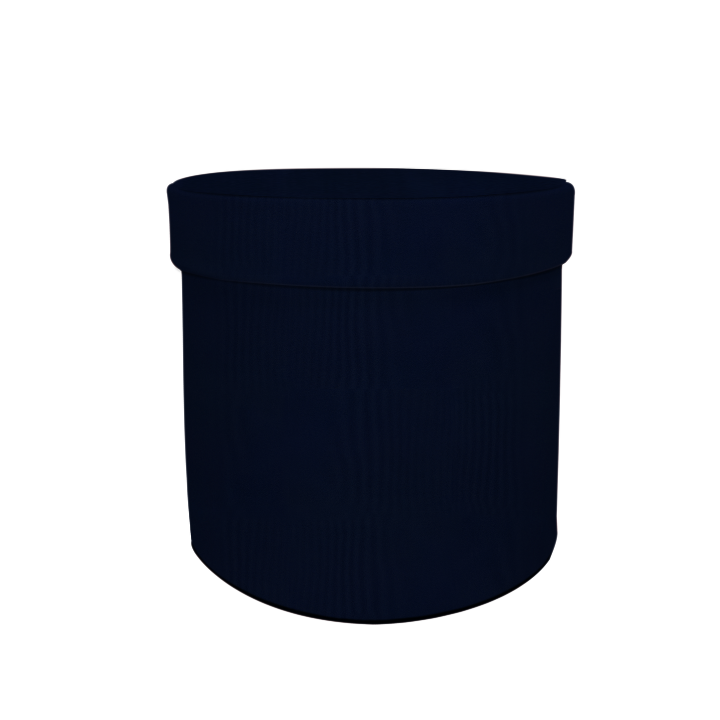 Kit 3 different sizes round shape boxes 3 in 1 - Suede Navy Blue