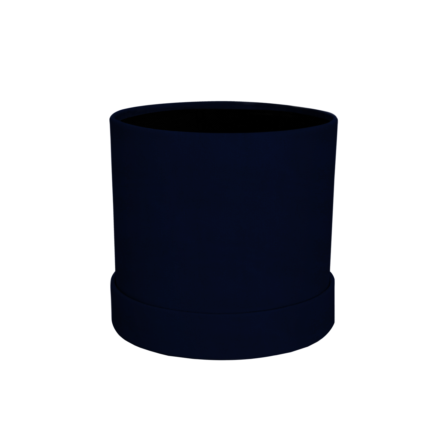 Kit 3 different sizes round shape boxes 3 in 1 - Suede Navy Blue