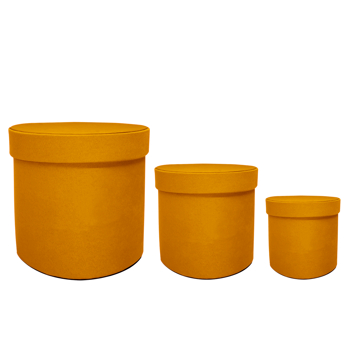 Kit 3 different sizes round shape boxes 3 in 1 - Velvet Honey