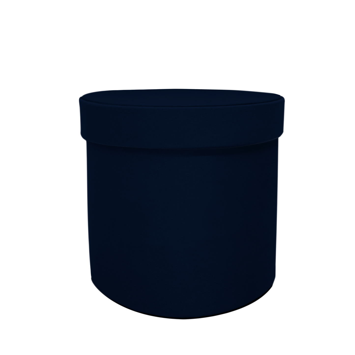 Kit 3 different sizes round shape boxes 3 in 1 - Velvet Navy Blue