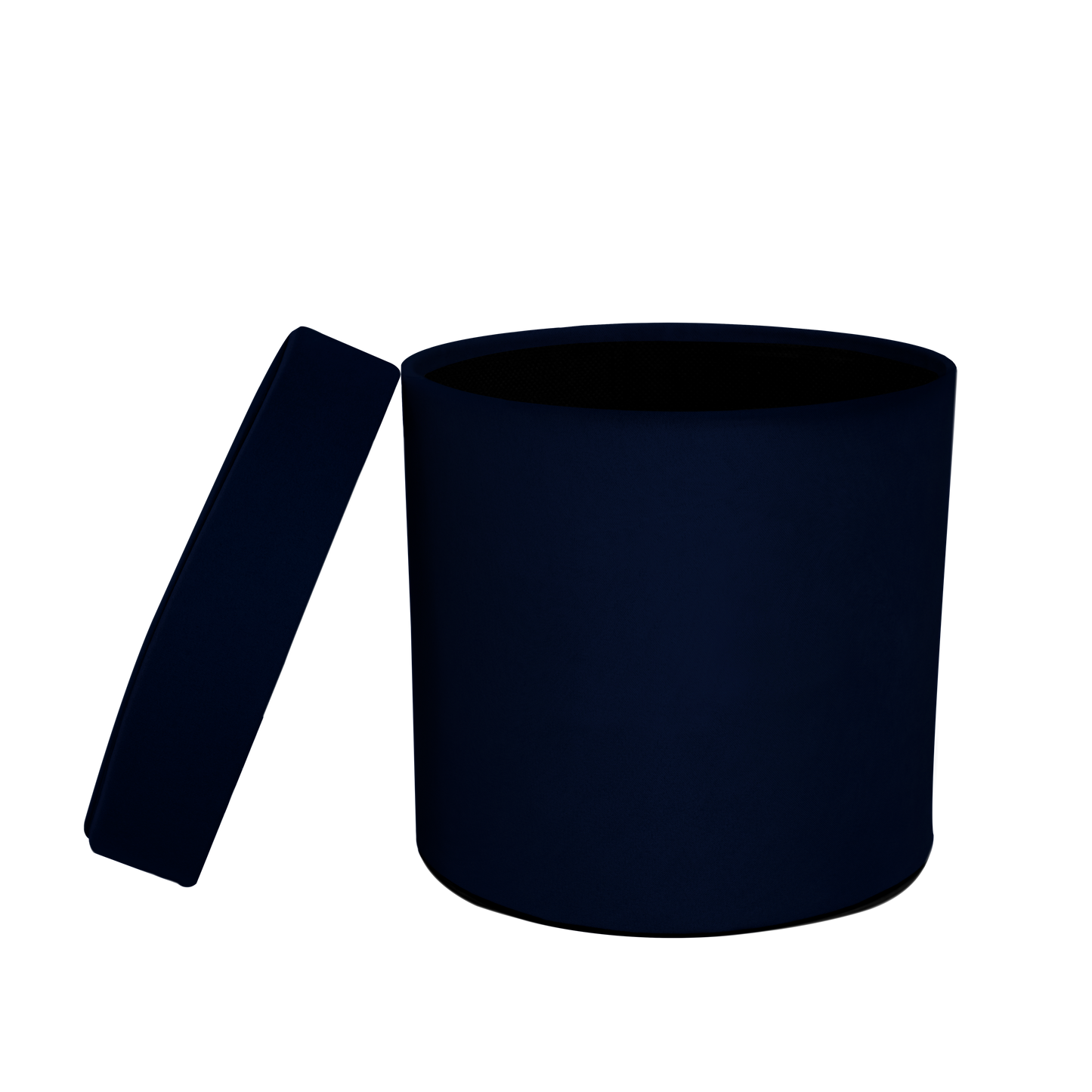 Kit 3 different sizes round shape boxes 3 in 1 - Velvet Navy Blue