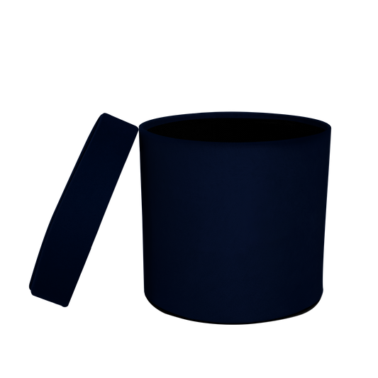 Round shape box - Velvet Navy Blue