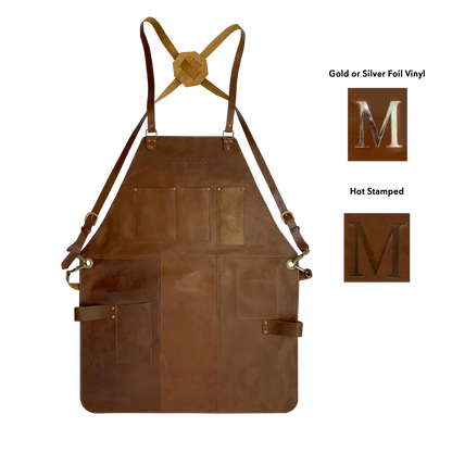 Rustic Leather Apron - Brown - BMade