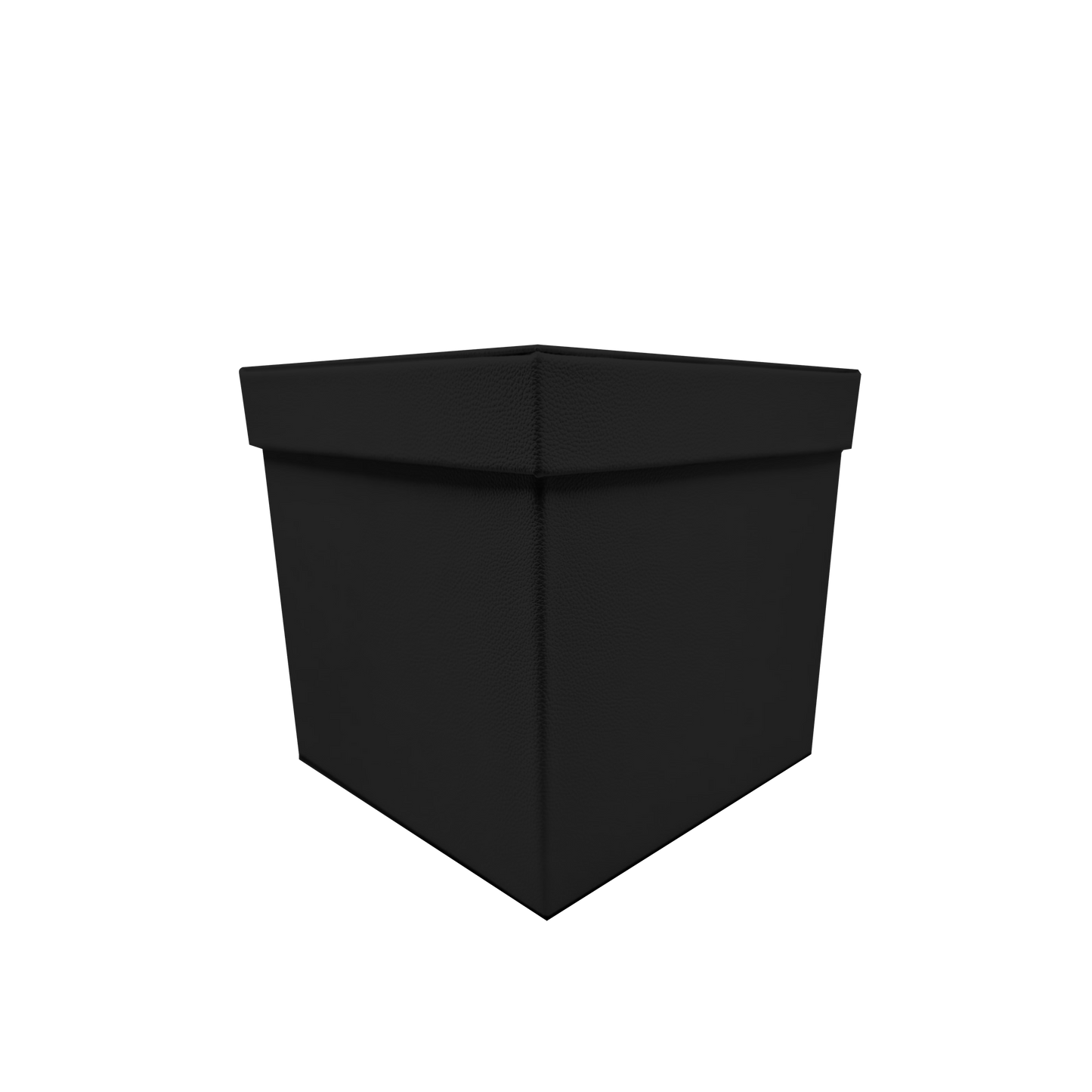 Square shape box - PU Leather Black