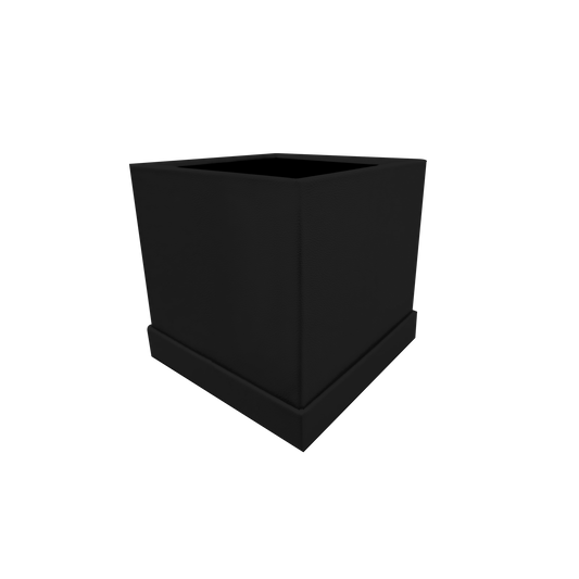 Square shape box - PU Leather Black