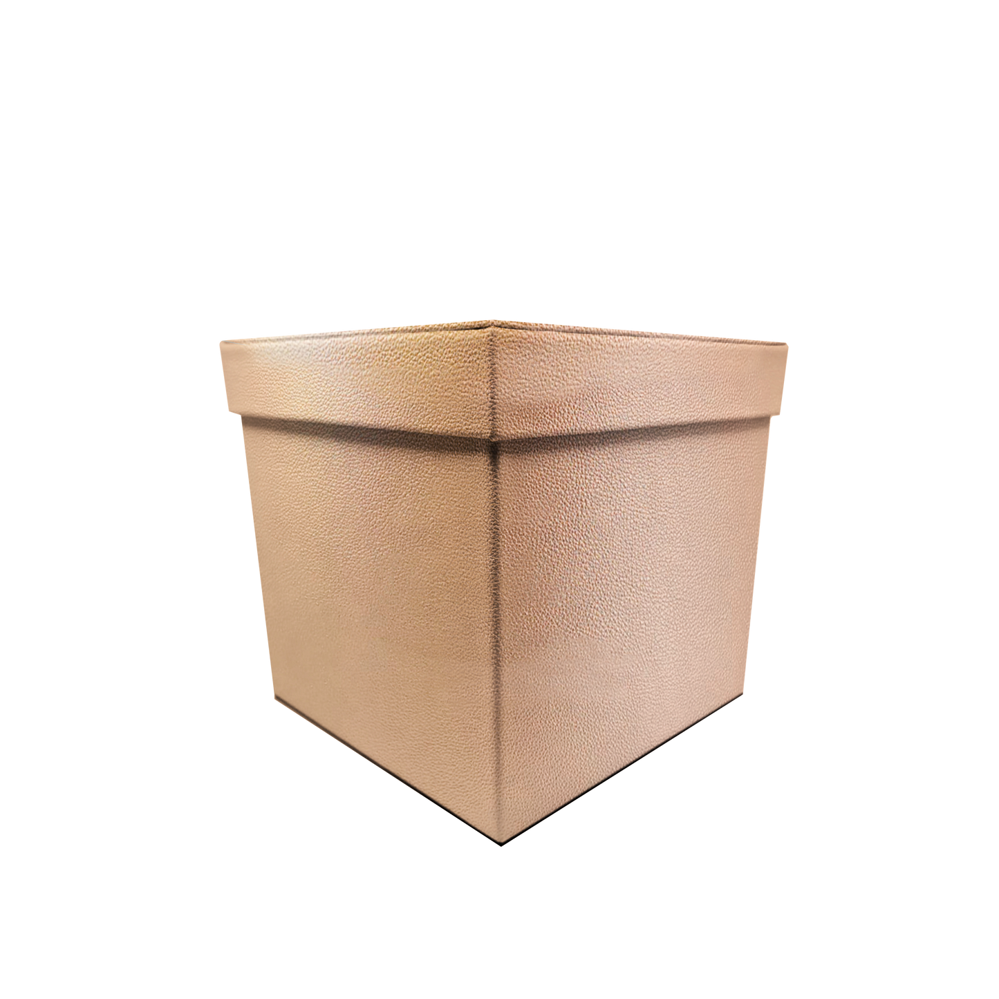 Square shape box - PU Leather Gold