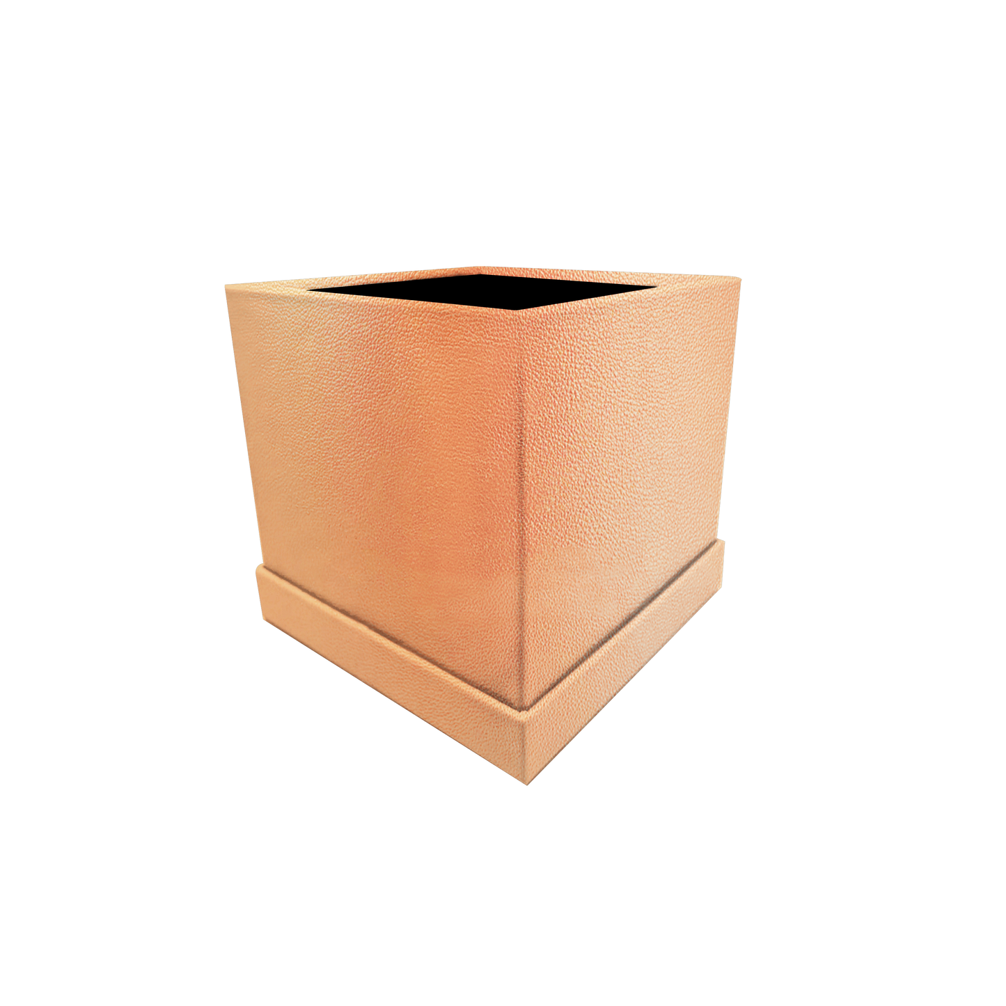 Square shape box - PU Leather Gold