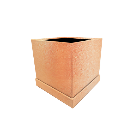 Square shape box - PU Leather Gold