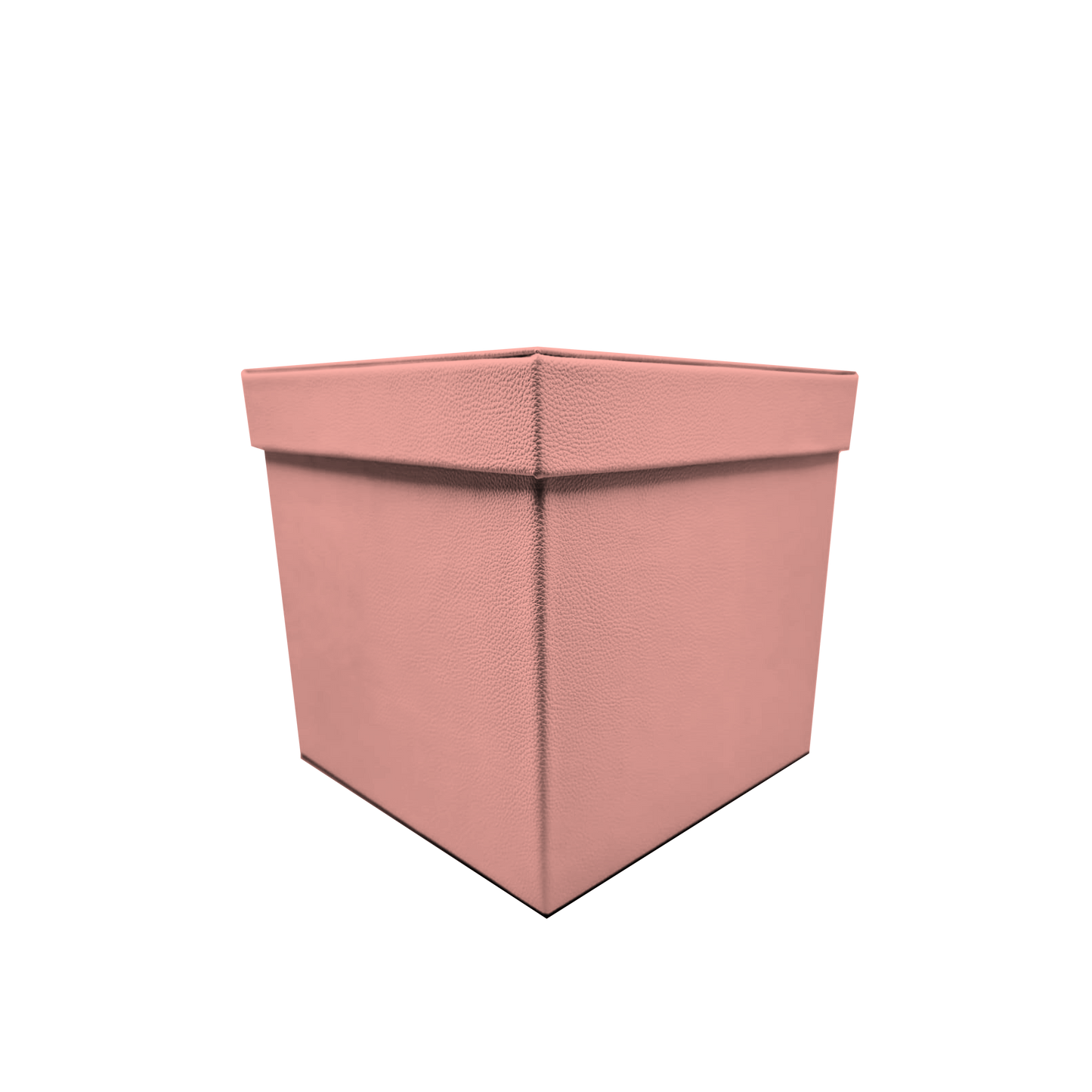 Square shape box - PU Leather Pink