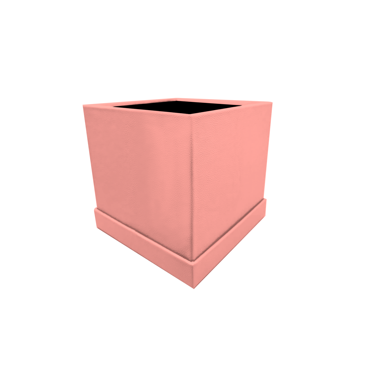 Square shape box - PU Leather Pink