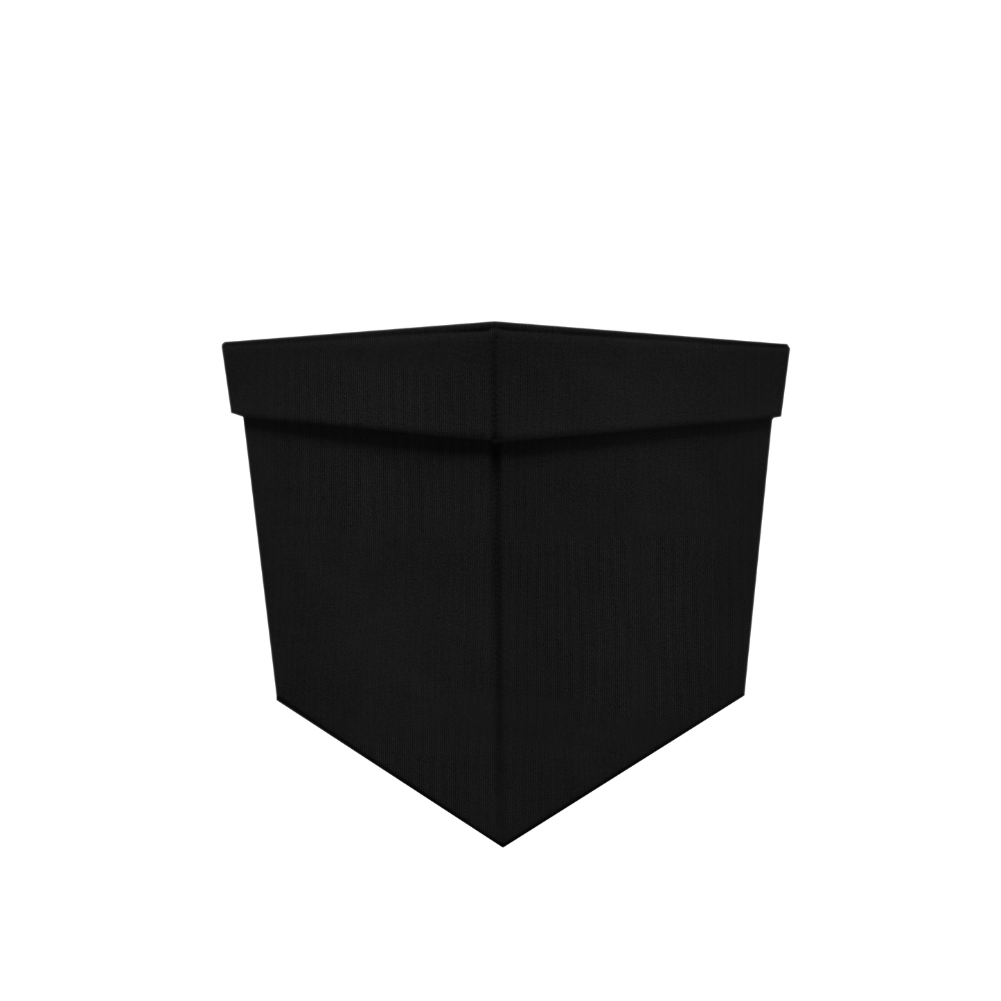 Square shape box - Suede Black