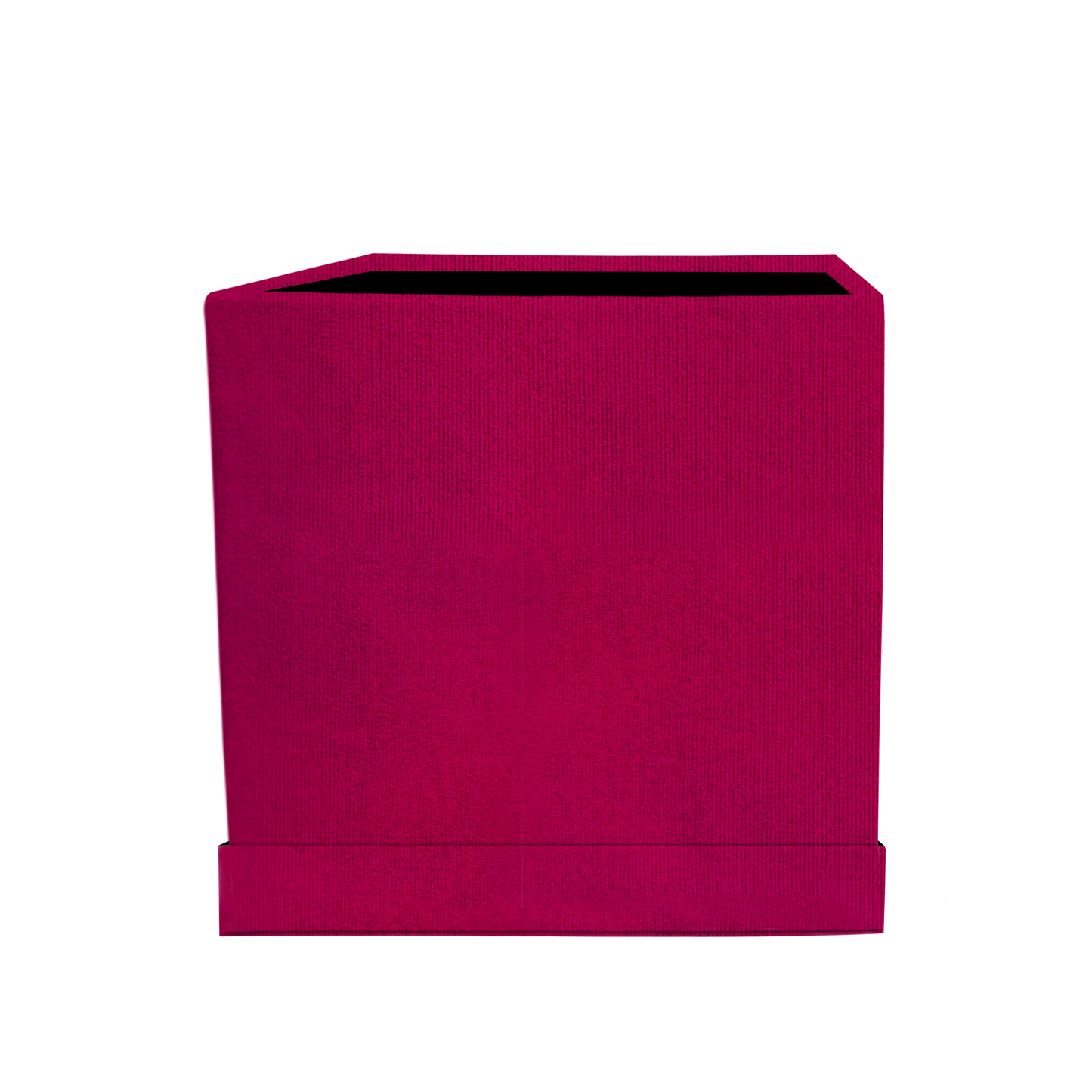 Square shape box - Suede Fucsia