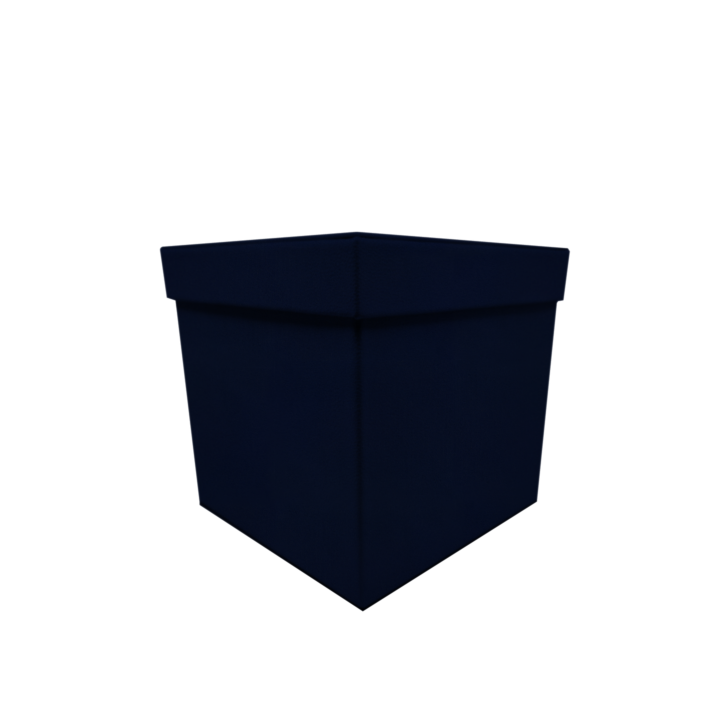 Square shape box - Suede Navy Blue