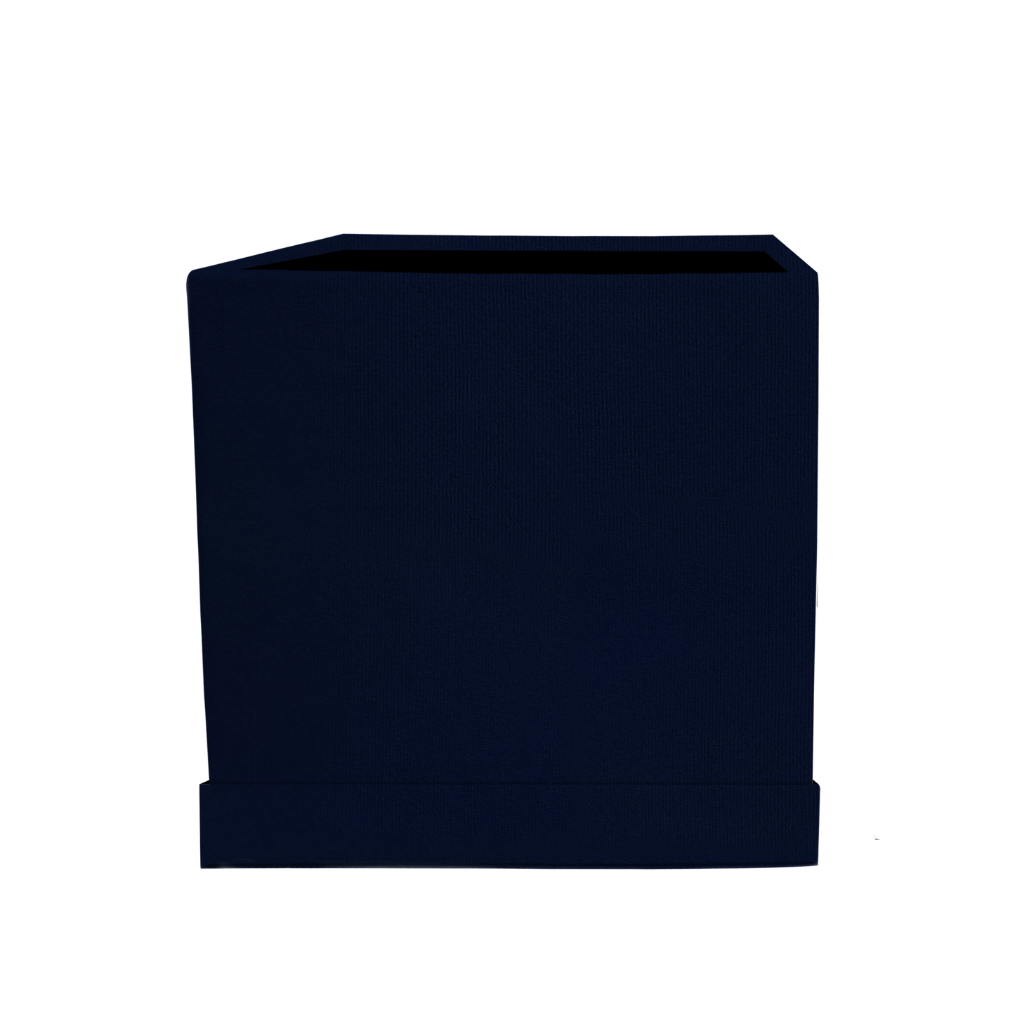 Square shape box - Suede Navy Blue