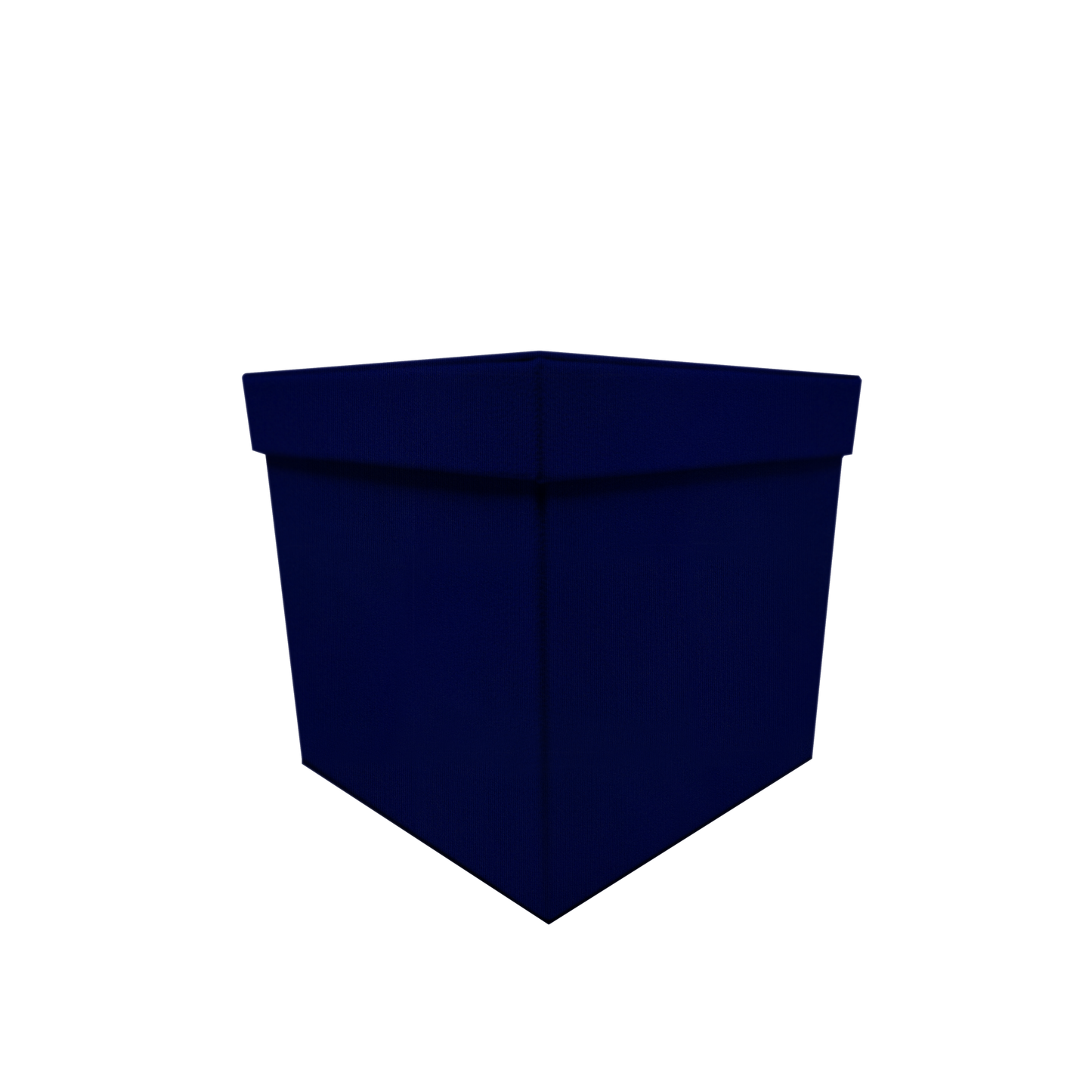 Square shape box - Suede Royal Blue