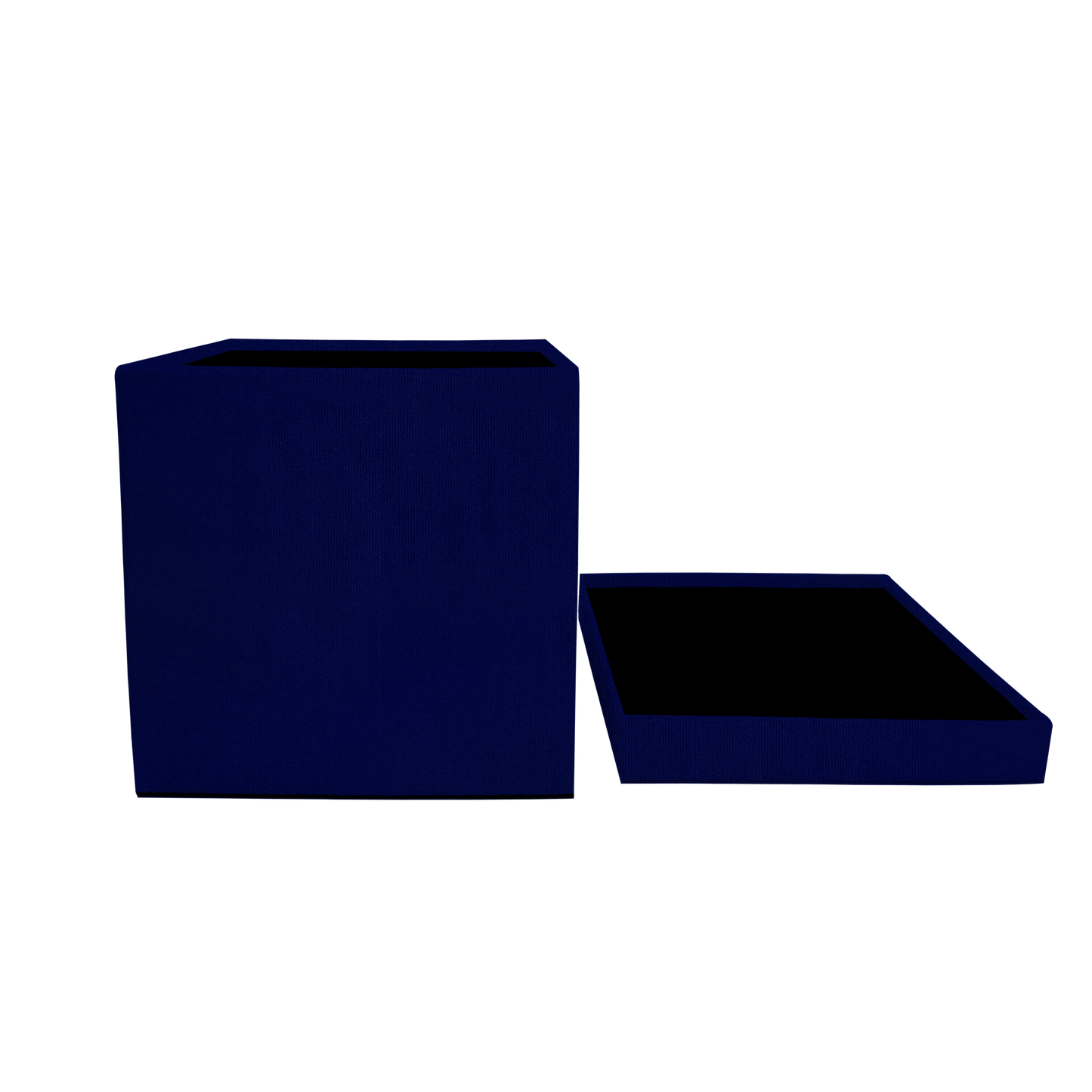 Kit 3 different sizes square shape boxes 3 in 1 - Suede Royal Blue