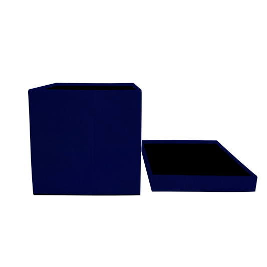 Square shape box - Suede Royal Blue