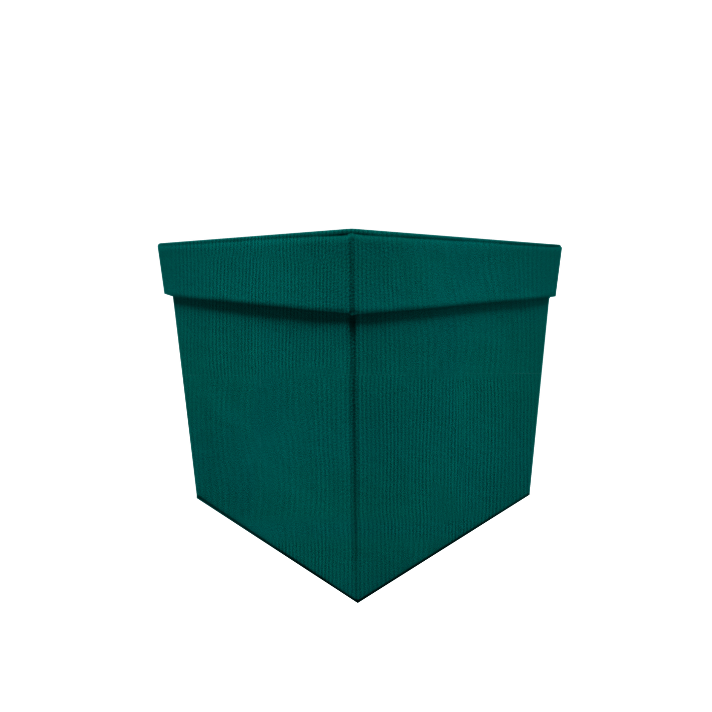 Square shape box - Suede Turquoise