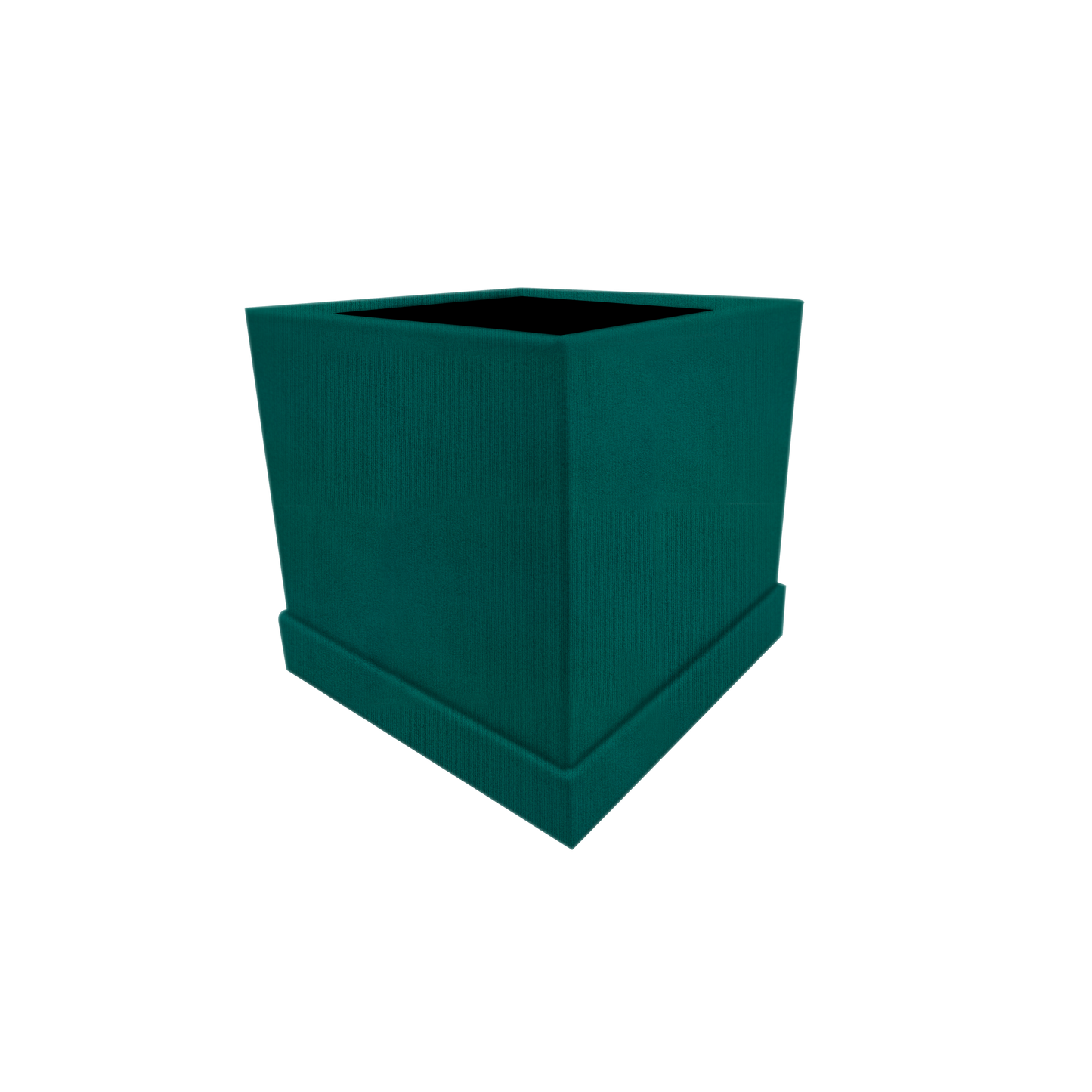 Square shape box - Suede Turquoise