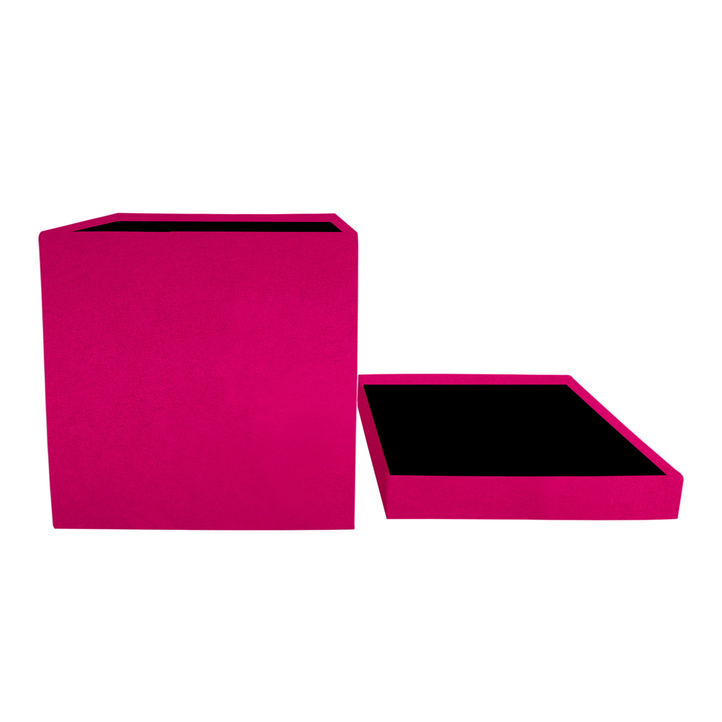 Caja cuadrada - Terciopelo Fucsia