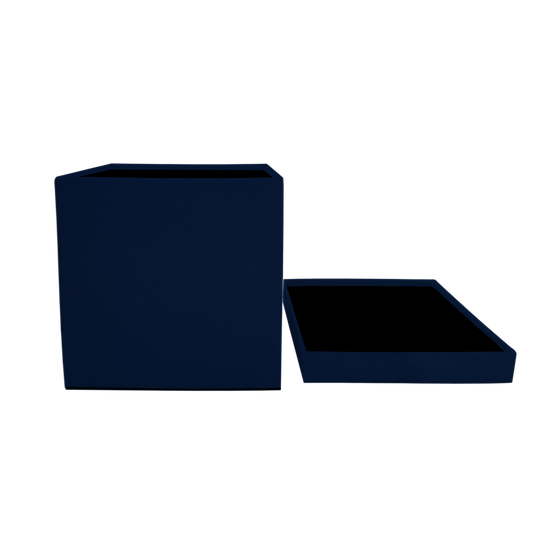 Square shape box - Velvet Navy Blue