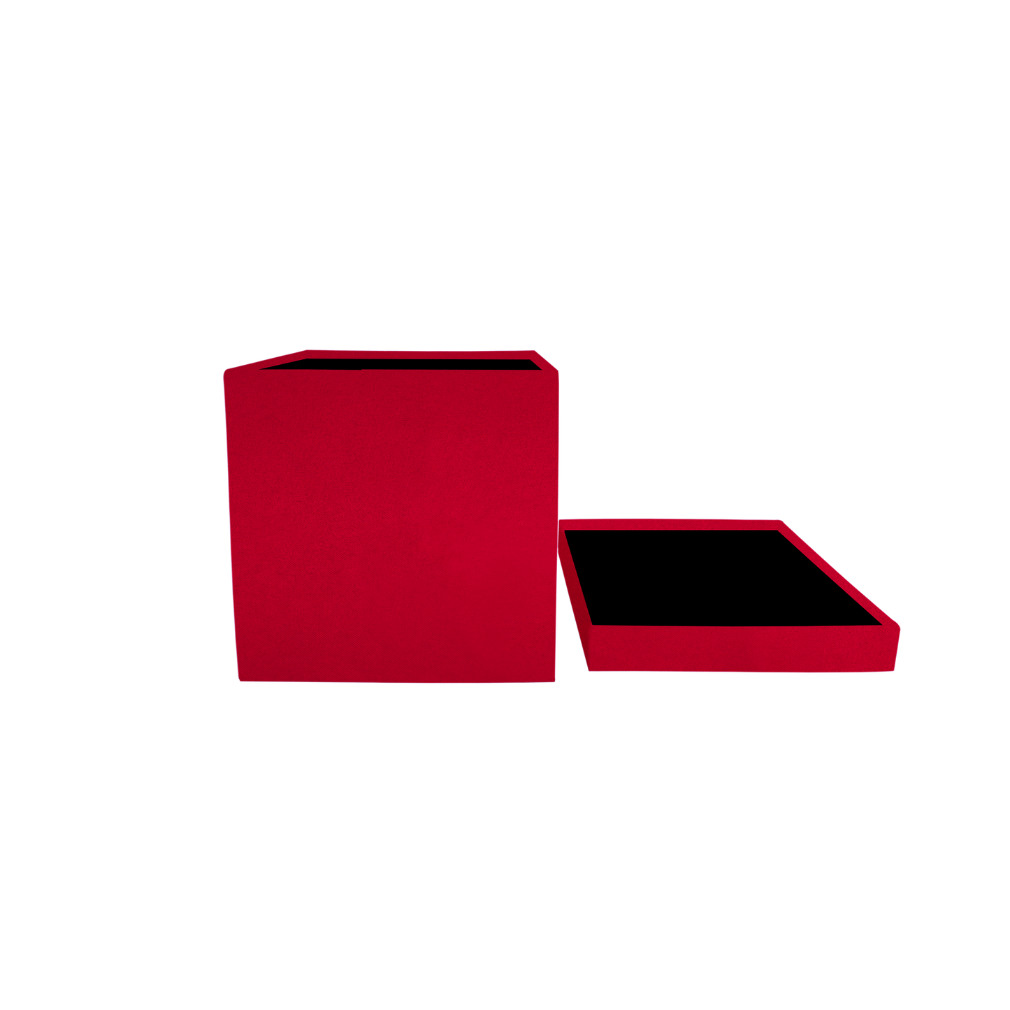 Kit 3 different sizes square shape boxes 3 in 1 - Velvet Red