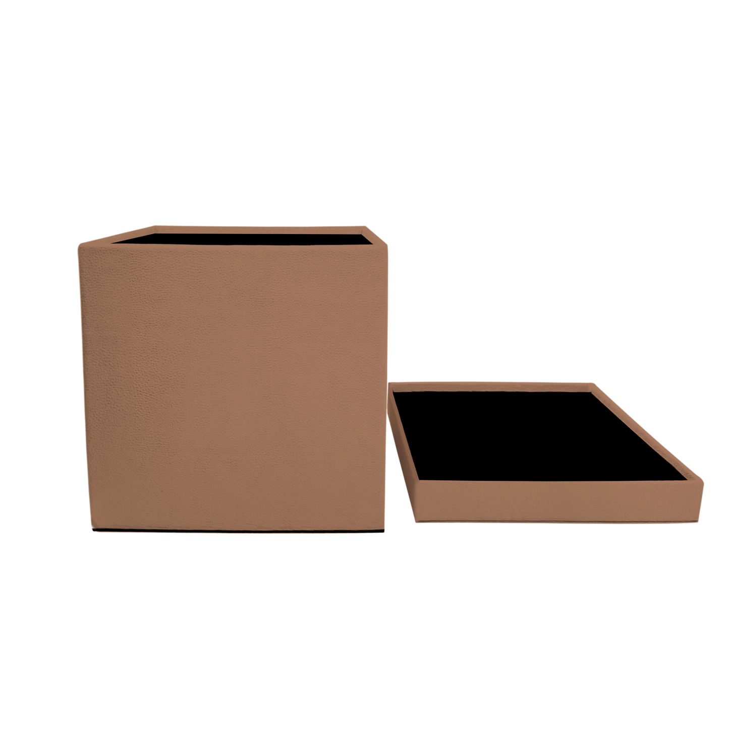 Kit 3 different sizes square shape boxes 3 in 1 - Velvet Tan