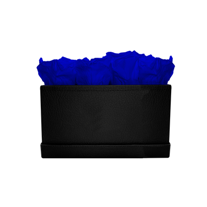 LUXURY 16 PRESERVED ROSES ARRANGEMENT - SQUARE PU LEATHER BOX - BMade